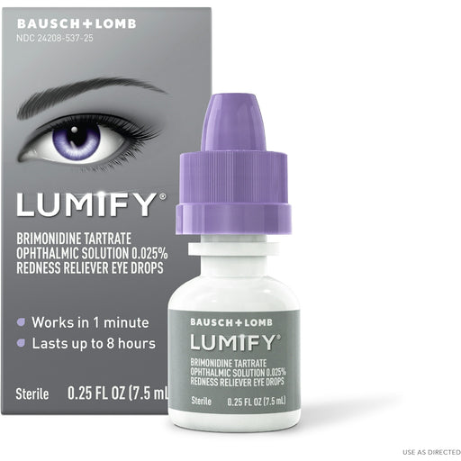 Lumify Lumify Eye Drops, Redness Reliever, Large Size 0.25 Fl Oz Eye Drops & Lubricants