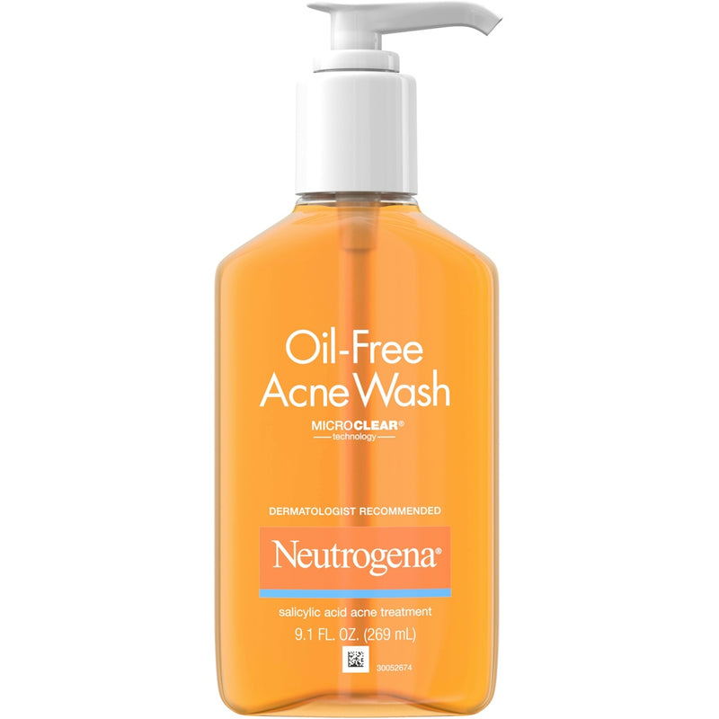 Neutrogena Neutrogena Oil-Free Salicylic Acid Acne Fighting Face Wash - 9.1 Fl Oz Health & Beauty White Smoke