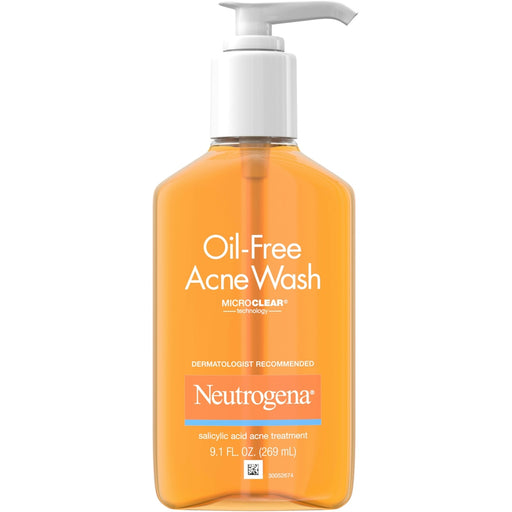 Neutrogena Neutrogena Oil-Free Salicylic Acid Acne Fighting Face Wash - 9.1 Fl Oz Health & Beauty White Smoke