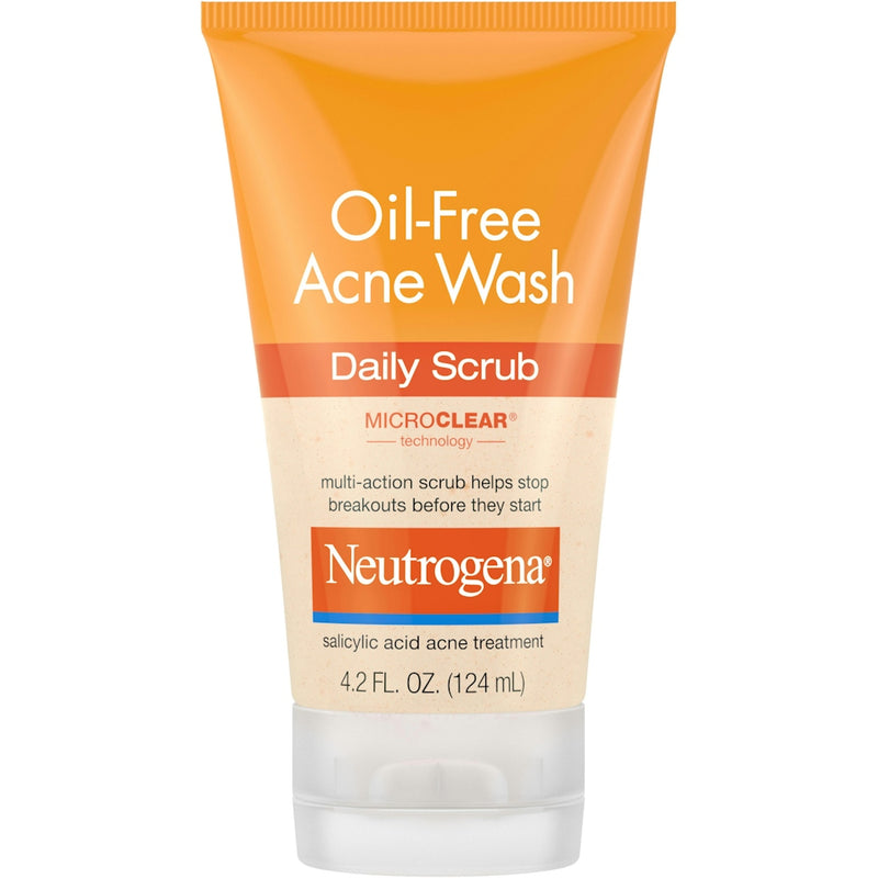 Neutrogena Neutrogena Oil-Free Acne Face Wash Daily Scrub With Salicylic Acid - 4.2 Fl Oz Health & Beauty