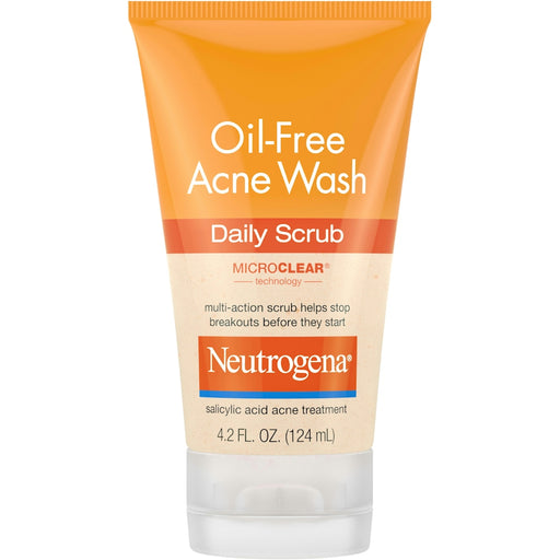 Neutrogena Neutrogena Oil-Free Acne Face Wash Daily Scrub With Salicylic Acid - 4.2 Fl Oz Health & Beauty