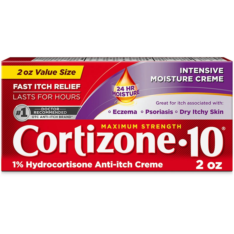 Cortizone 10 Cortizone-10 Intensive Moisture Anti-Itch Creme, Maximum Strength, 2 oz Medicine & Drugs