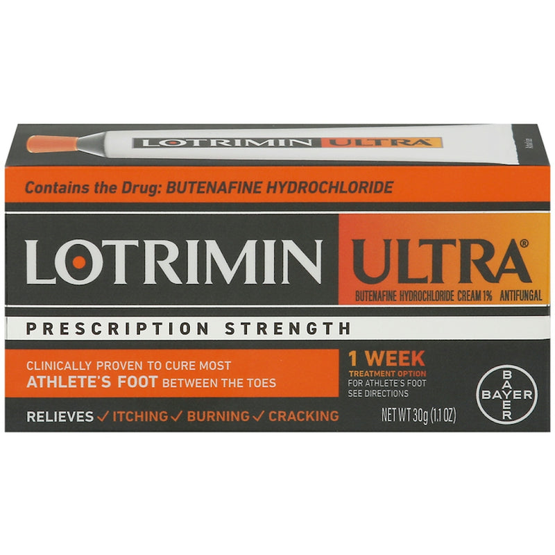 Lotrimin Ultra Lotrimin Ultra Athlete's Foot Antifungal Cream, 1-Week Treatment with Butenafine Hydrochloride - 1.1 oz Foot Care Dark Slate Gray