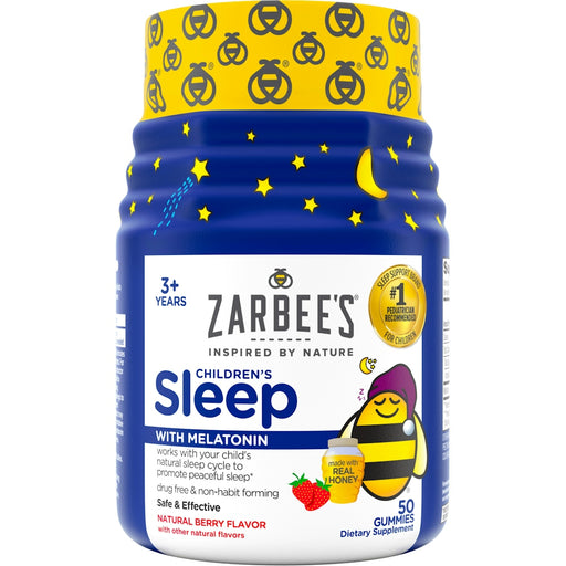 Zarbee's Zarbee's Children's Sleep with Melatonin Gummies, Natural Berry Flavor, 50 Count Vitamins & Supplements