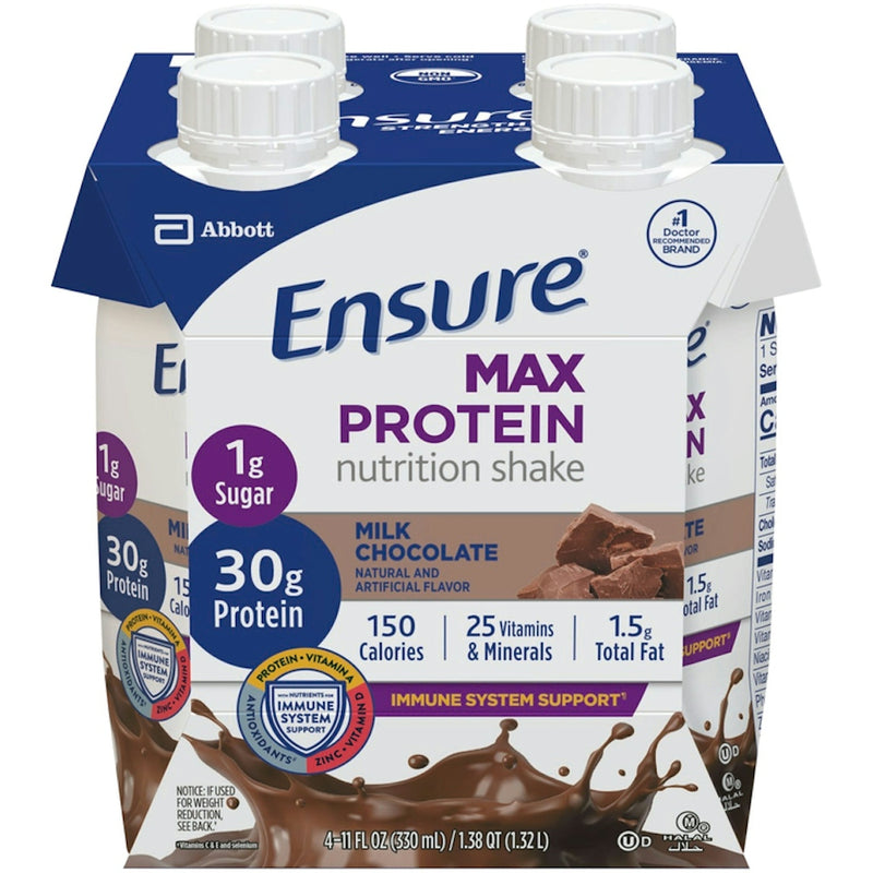 Ensure Ensure Max Protein Milk Chocolate Nutrition Shake 4 - 11 Fl Oz Cartons Fitness & Nutrition