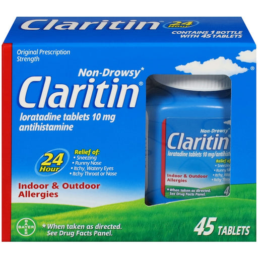 Claritin Claritin Allergies Relief, Indoor & Outdoor, Non-Drowsy, Original Prescription Strength, Tablets Health & Beauty