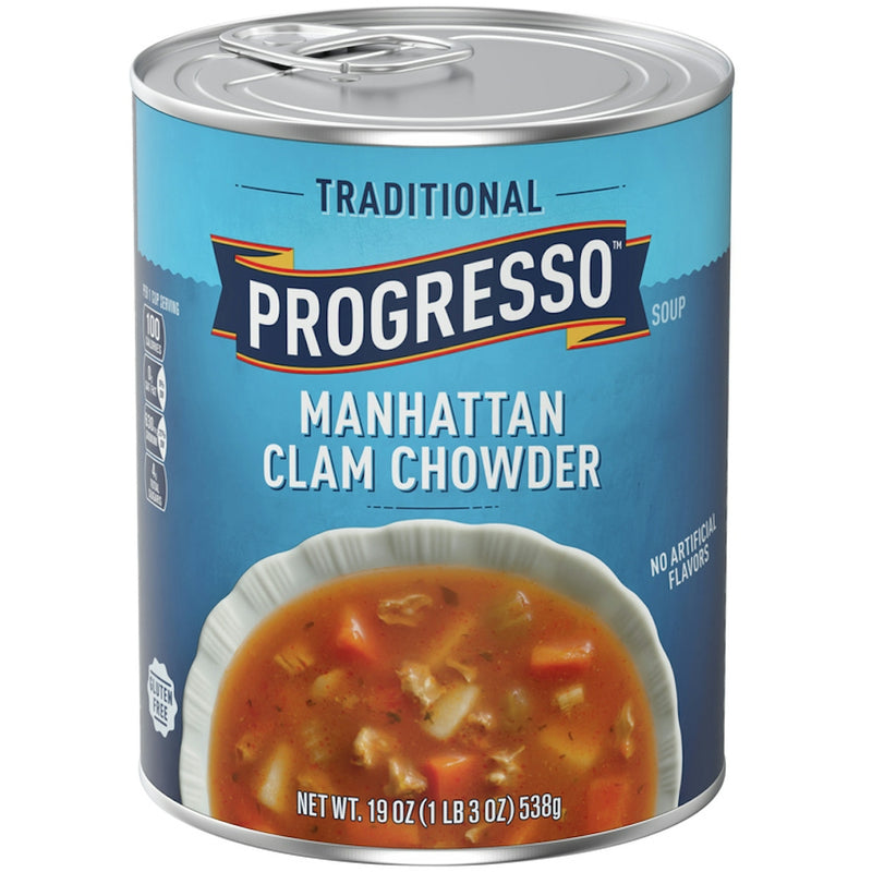Progresso Progresso Traditional Manhattan Clam Chowder Soup, Gluten Free, 19 Oz Can Soups & Broths White Smoke