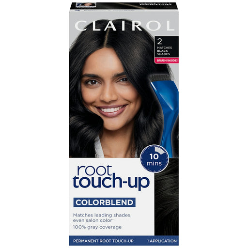 Clairol Clairol Nice N Easy Root Touch Up Permanent Hair Color Kit, 2 Matches Black Hair Color