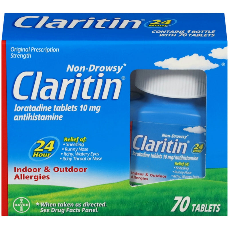 Claritin Claritin 24-Hour Non-Drowsy Allergy Relief Tablets - 70 ct Medicine & Drugs Dodger Blue