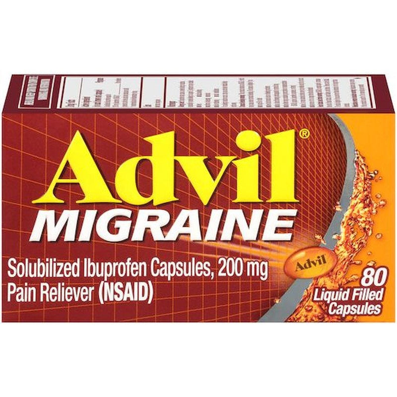 Advil Advil Migraine, 200 Mg, Liquid Filled Capsules Health & Beauty
