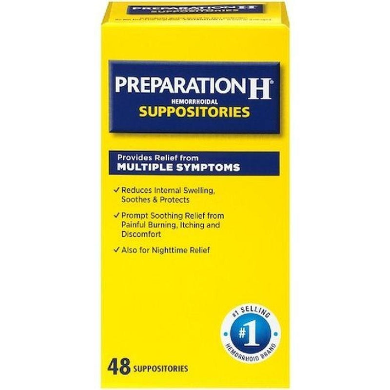 Preparation H Preparation H Hemorrhoid Symptom Treatment Suppositories, (Pack Of 1) Health Care Gold