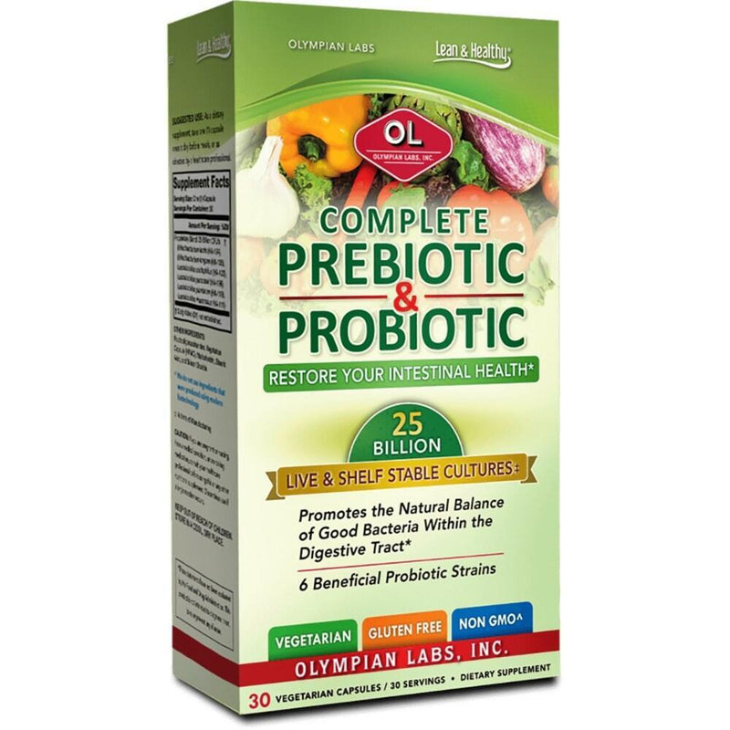 Olympian Labs Olympian Labs Complete Prebiotic & Probiotic, 30 Vegetarian Capsules Vitamins & Supplements