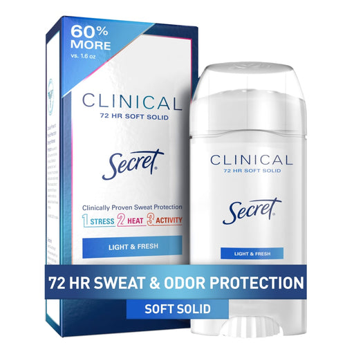 Secret Secret Clinical Strength Light And Fresh Soft Solid Antiperspirant & Deodorant 2.6 oz Deodorant