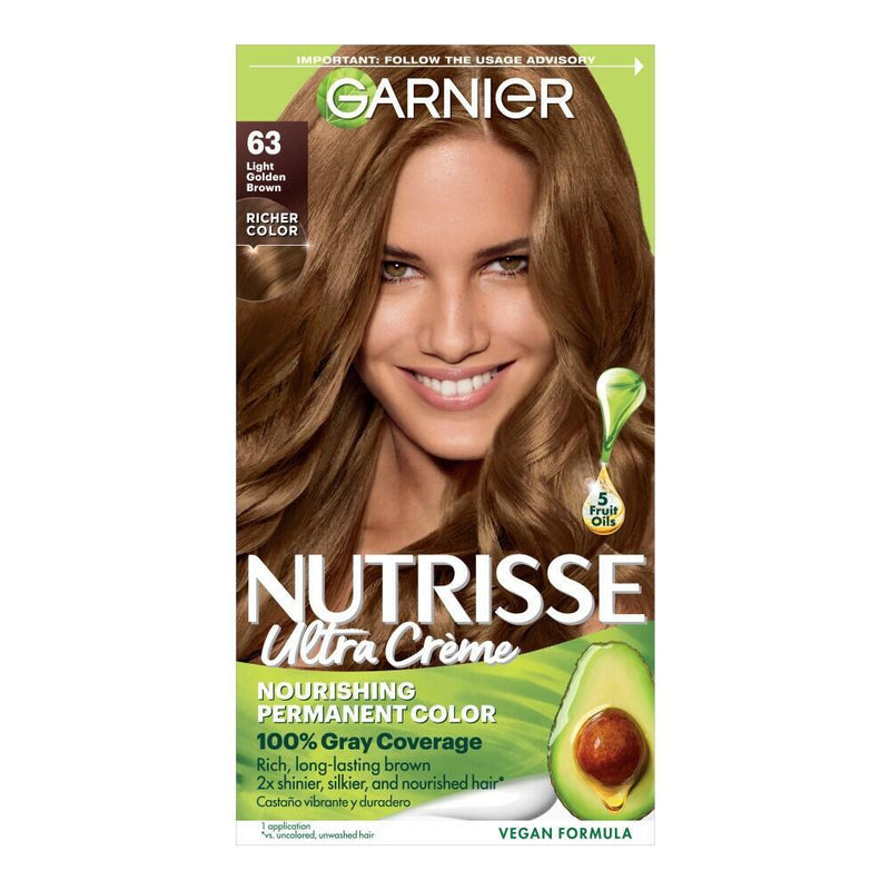 Nutrisse Garnier Nutrisse Nourishing Permanent Hair Color 63 Light Golden Brown Hair Color