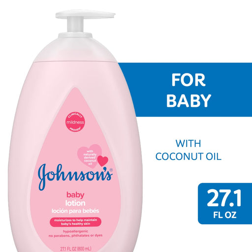Johnson's Baby Johnson's Baby Moisturizing Pink Lotion With Coconut Oil - 27.1 Fl Oz Lotion & Moisturizer