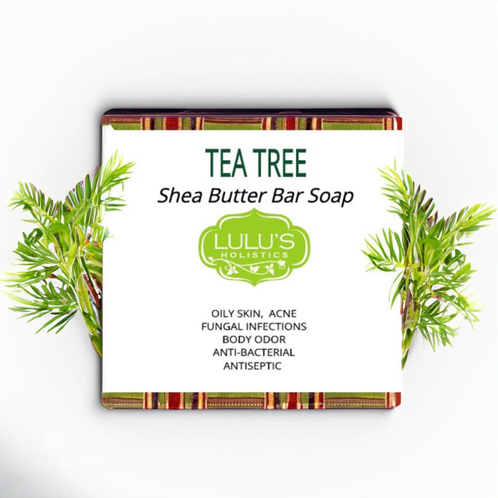 Tea Tree Shea Butter Bar Soap for Cleansed, Balanced, and Acne-Free Skin