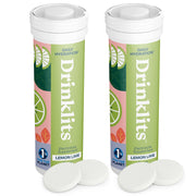 Drinklits Lemon-Lime Daily Hydration Tablets (2) Tube Bundle Hydration Electrolyte Tablets