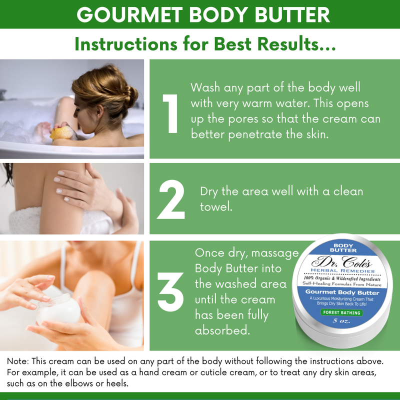 COLEHERBALS 36 - Dr. Cole's Gourmet Body Butter - FOREST BATHING Herbal