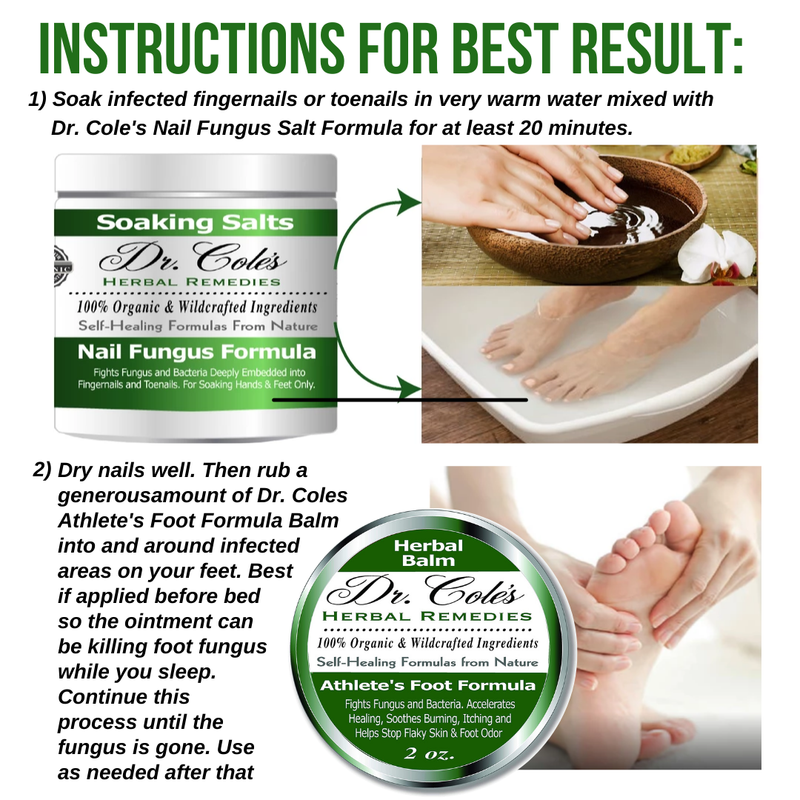 COLEHERBALS 09 - Dr. Cole's Organic Athlete’s Foot Treatment Herbal