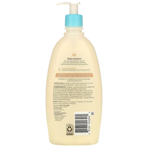 Aveeno Aveeno Baby Daily Moisture Body Wash & Shampoo Oat Extract 8 Fl. Oz Baby Body Wash & Shampoo