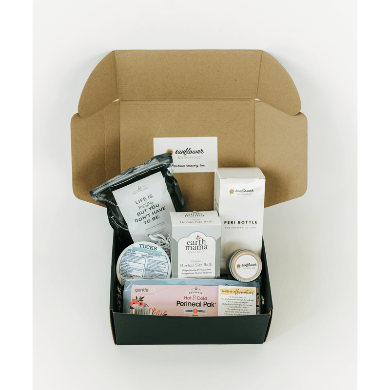Sunflower Motherhood Postpartum Recovery Box Baby Gift Set