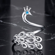 Bids.com 925 Sterling Silver Plated Platinum Pavé Setting CZ Ring for Women Rings