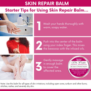 COLEHERBALS LLC 16 - Dr. Cole's Organic Skin Repair Herbal Balm Herbal Pale Violet Red
