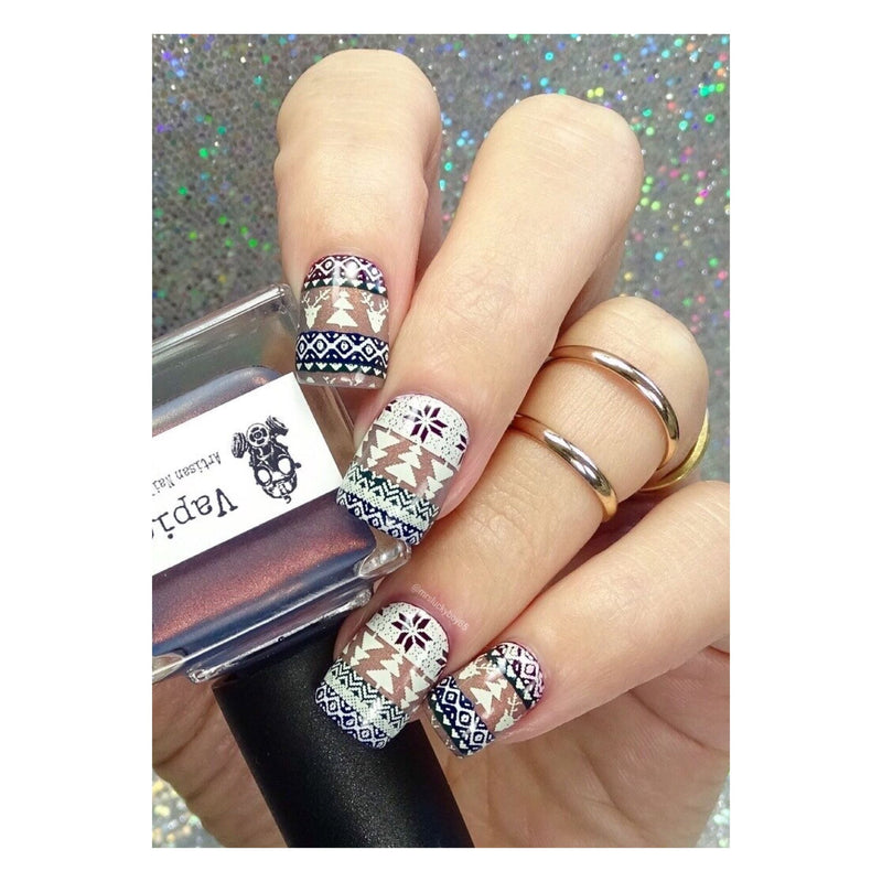 UberChic Beauty Holiday Spirit, (Christmas-01) Stamping Plate