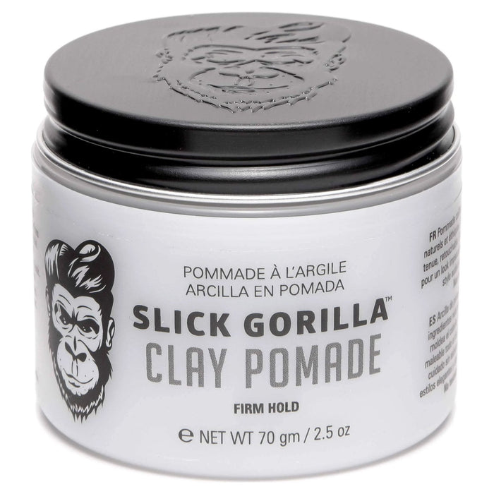Slick Gorilla Clay Pomade ( Firm Hold ) Or Lightwork ( Light To Medium Hold ) - 2.5 Oz (70 Gm)