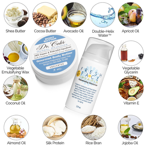 COLEHERBALS Fresh Face and Body Butter Bundle Facial Moisturizer