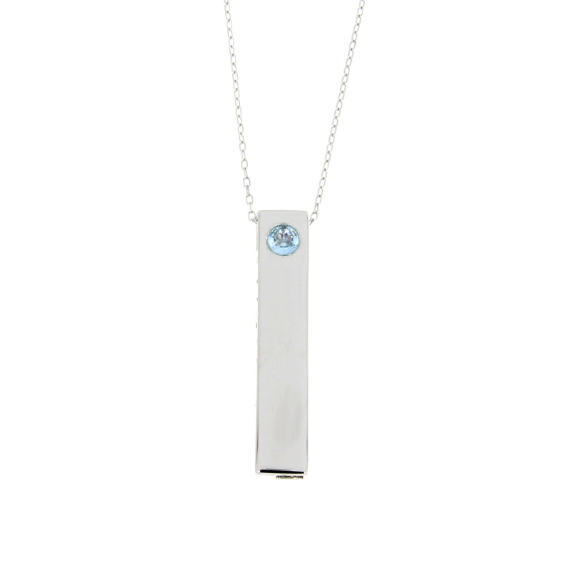 Bids.com Blue Topaz Fashion Pendants Sterling Silver Pendants