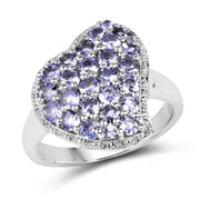 Bids.com 1.63 Carat Genuine Tanzanite .925 Sterling Silver Ring Rings