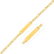 Bids.com 14k Yellow Gold Figaro Link Children's ID Bracelet Bracelets