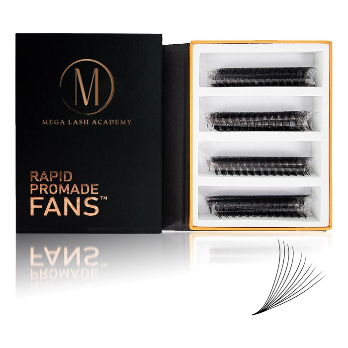 Mega Lash Academy - 10D Mix Rapid Promade Fans® - 1000 Fans 0.05oz.