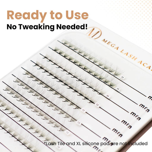 Mega Lash Academy 10D Mix Rapid Promade Fans® - 1000 Fans Promade Fans