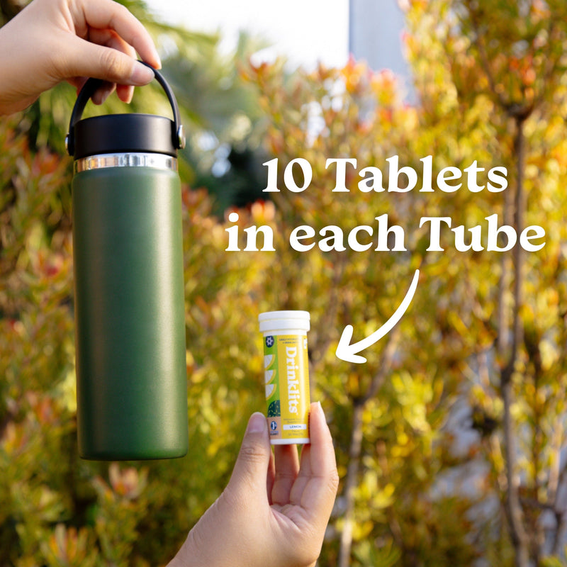 Drinklits Lemon Flavored Hydration Tablets (4) Tube Bundle Hydration Electrolyte Tablets