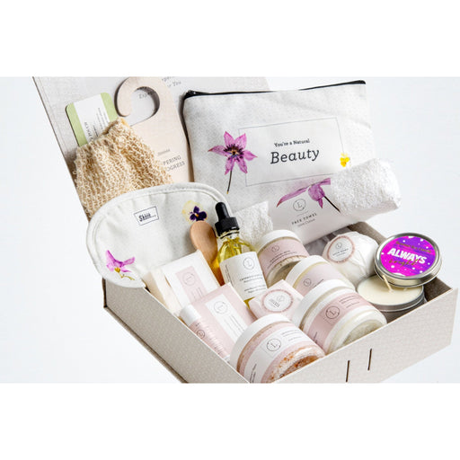Lizush A Special Day Gift, Birthday Gift Basket, Lavender Natural Bath & Body Gift set for Her