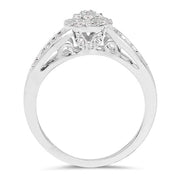 Bids.com 0.25 Carat Genuine White Diamond 14K White Gold Ring (E-F Color, SI Clarity) Rings