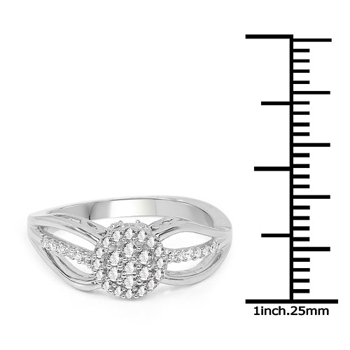 Bids.com 0.25 Carat Genuine White Diamond 14K White Gold Ring (E-F Color, SI Clarity) Rings