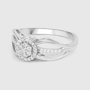 Bids.com 0.25 Carat Genuine White Diamond 14K White Gold Ring (E-F Color, SI Clarity) Rings