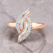 Bids.com 0.29 Carat Genuine White Diamond 14K Rose Gold Ring (E-F Color, SI1-SI2 Clarity) Rings