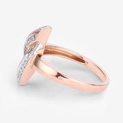 Bids.com 0.29 Carat Genuine White Diamond 14K Rose Gold Ring (E-F Color, SI1-SI2 Clarity) Rings