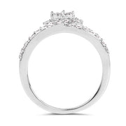 Bids.com 0.54 Carat Genuine White Diamond 14K White Gold Ring (G-H Color, SI1-SI2 Clarity) Rings
