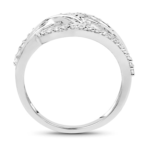 Bids.com 0.72 Carat Genuine White Diamond 14K White Gold Ring (E-F-G Color, VS-SI Clarity) Rings