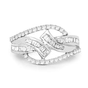 Bids.com 0.72 Carat Genuine White Diamond 14K White Gold Ring (E-F-G Color, VS-SI Clarity) Rings