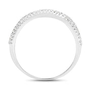 Bids.com 0.46 Carat Genuine White Diamond 14K White Gold Ring (F-G Color, SI Clarity) Rings