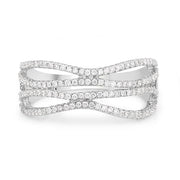 Bids.com 0.46 Carat Genuine White Diamond 14K White Gold Ring (F-G Color, SI Clarity) Rings
