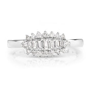 Bids.com 0.37 Carat Genuine White Diamond 14K White Gold Ring (E-F Color, VS-SI Clarity) Rings