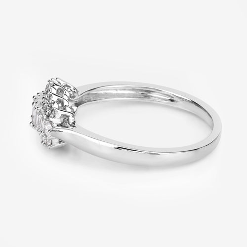 Bids.com 0.37 Carat Genuine White Diamond 14K White Gold Ring (E-F Color, VS-SI Clarity) Rings