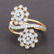 Bids.com 0.56 Carat Genuine White Diamond 14K Yellow Gold Ring (E-F Color, SI1-SI2 Clarity) Rings